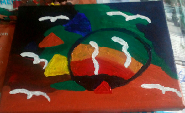 Titel Blut Stromt Aus Der Graze 2010 Grosse 5 X3 Kunst Zeichnen