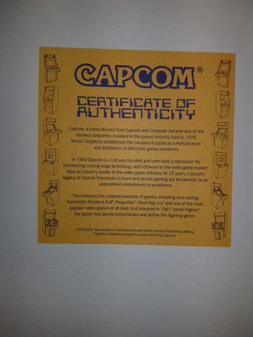 Wie viel ist dieses Megaman Capcom Zertifikat wert?