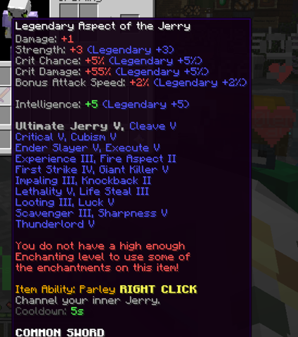 wie viel ist mein Aspect of The Jerry wert?