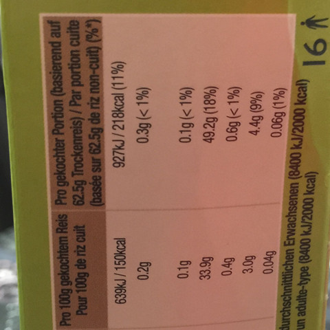 Uncle Bens Risotto Reis Kalorien - (Kalorien, Reis)