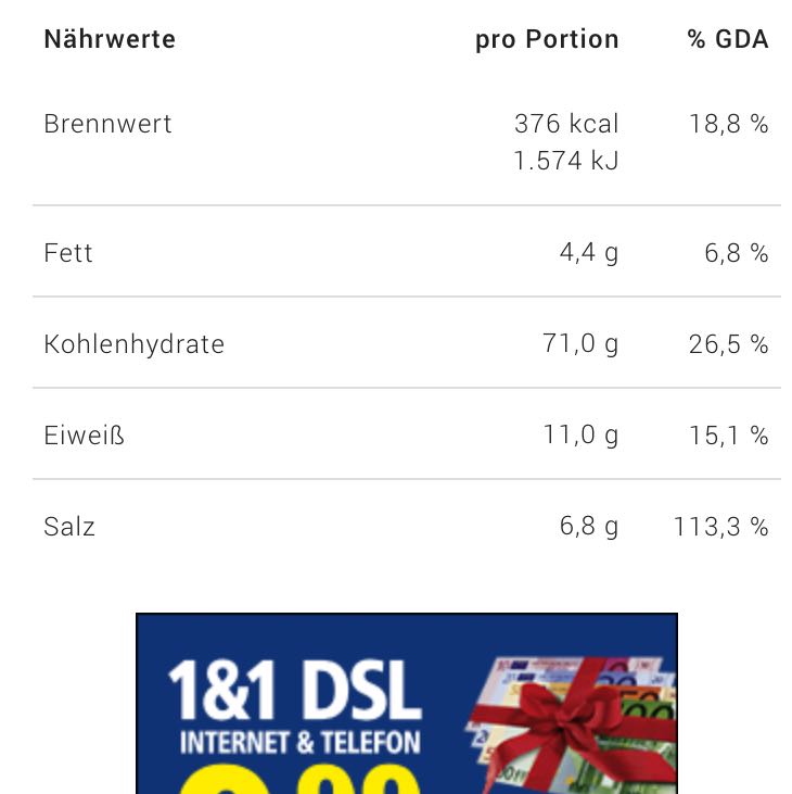Wie Viel Kalorien Hat Eine Salzstange