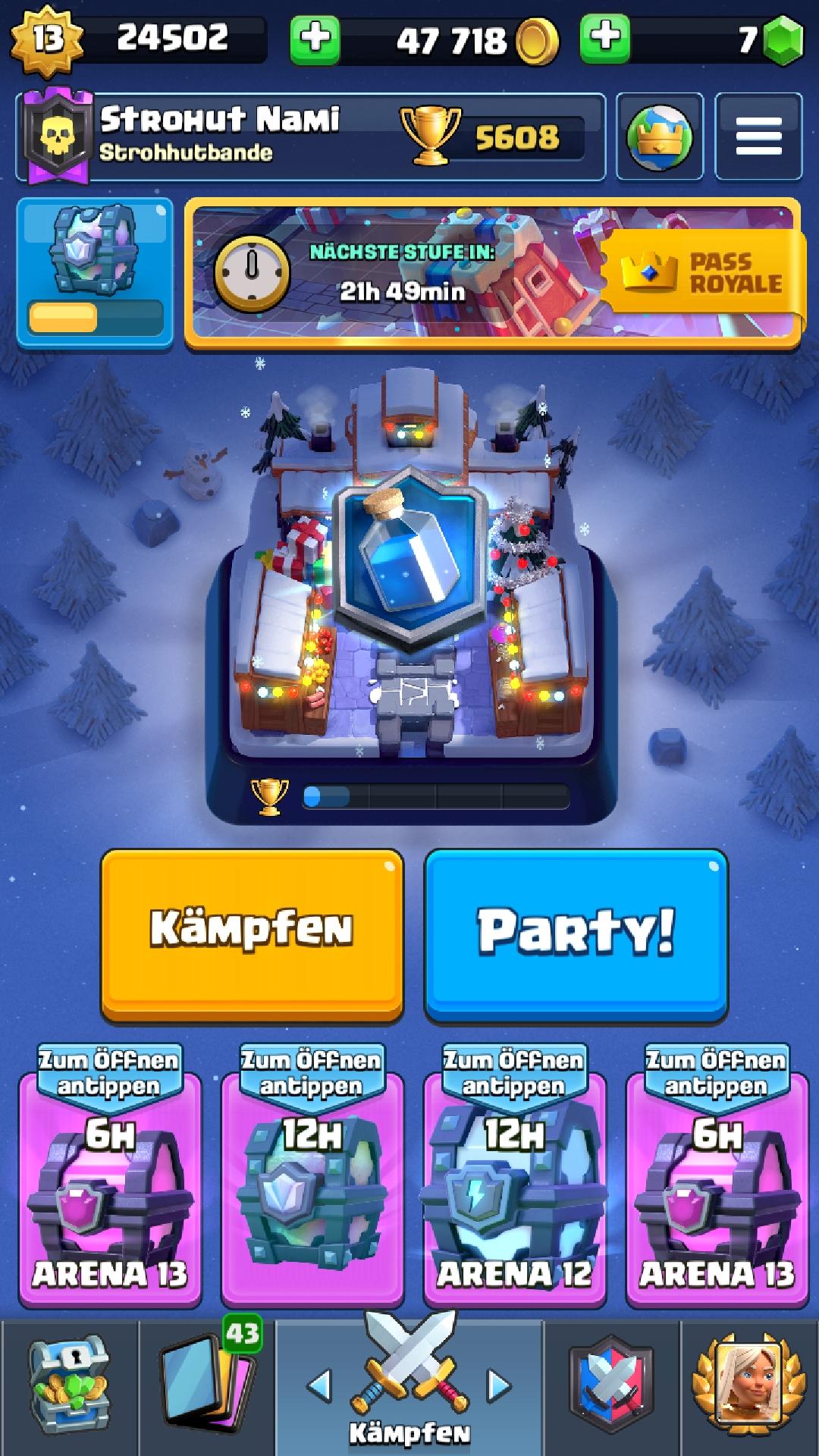 Wie viel könnte mein clash royal Account wert sein, paar ...