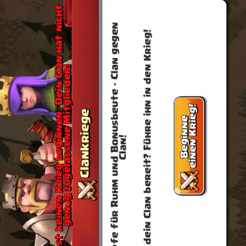 Wie viel Mitglieder braucht man für einen Clankrieg ...