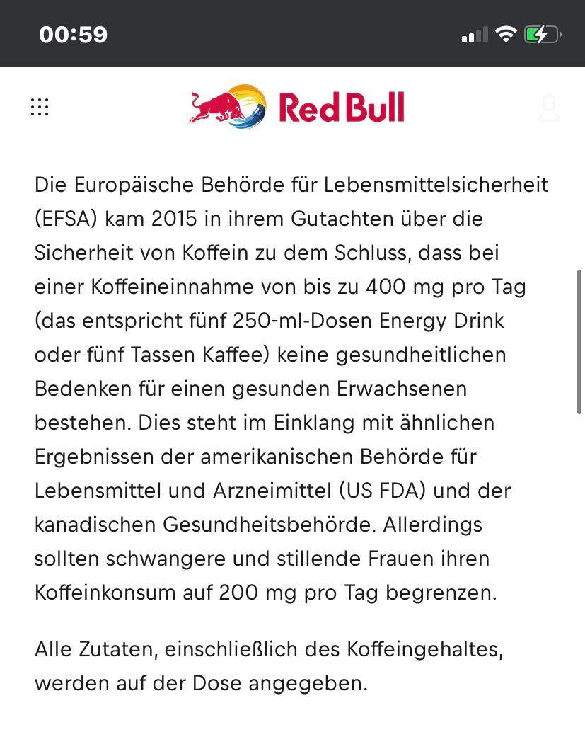 Faszinierend Wie Viel Red Bull Am Tag Ist Tdlich Bildnull