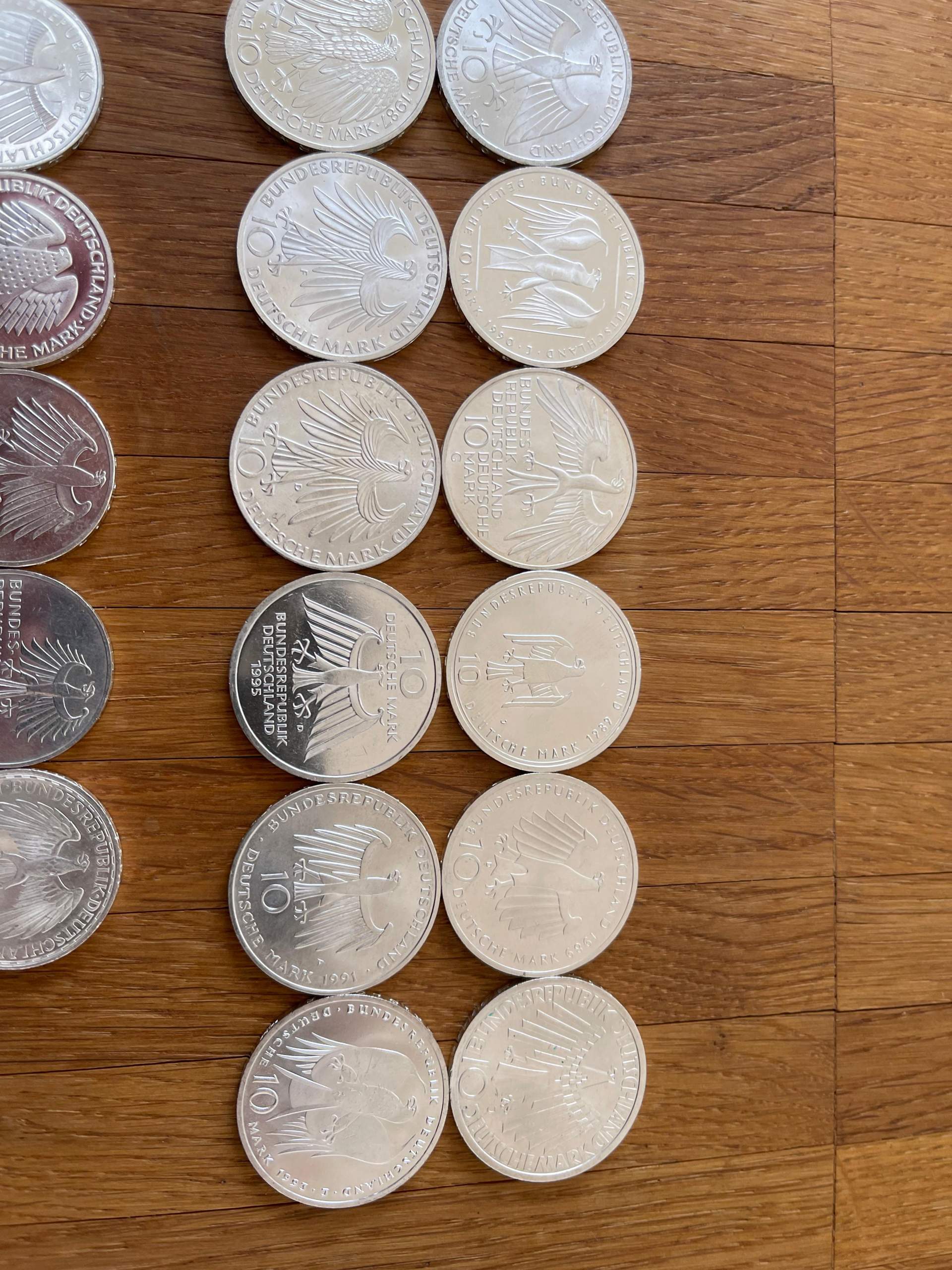 Wie viel sind diese Deutsche Mark Münzen wert? (Geld)