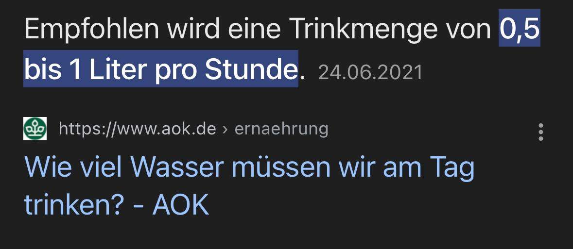 Wie viel soll man trinken am Tag? (abnehmen, Wasser, Kalorien)