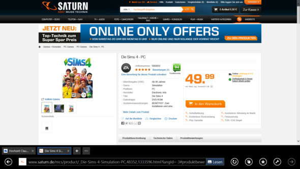 Sims 4 bei saturn.de - (Computerspiele, kaufen, spielen)