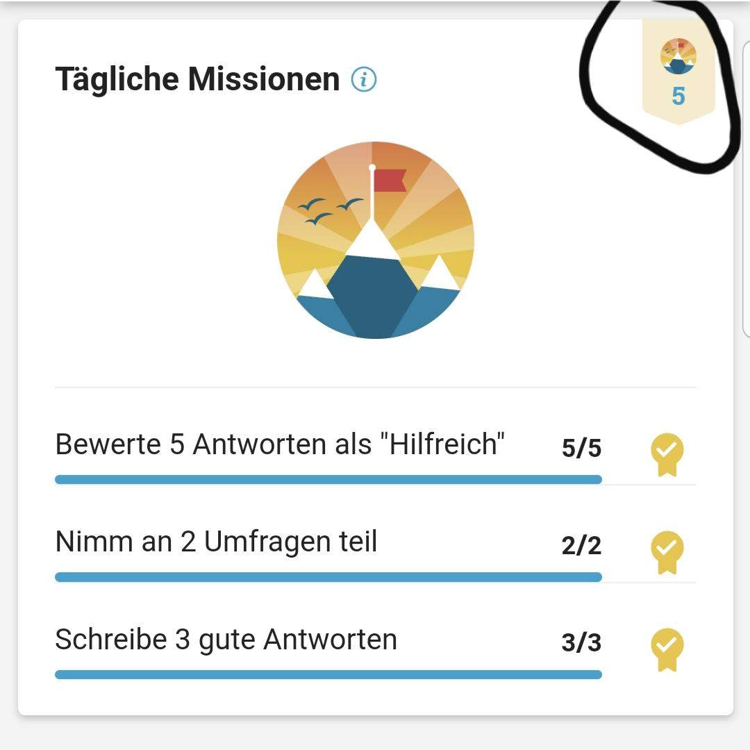 Wie viele tägliche Missionen habt ihr schon erledigt? (Aufgabe, Tägliche Mission)