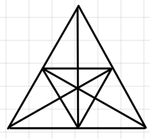 Wie viele Dreiecke findet man? (Mathematik, Dreieck)