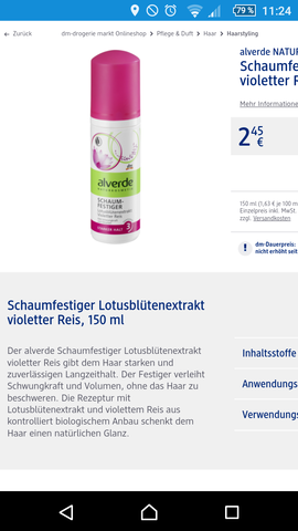 Alverde Schaumfestiger - (Haare, Locken, Schaumfestiger)