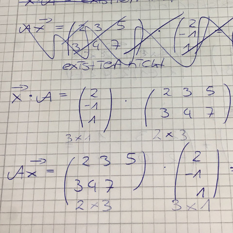 Aufgabe mit Ax - (Mathematik, Matrix)