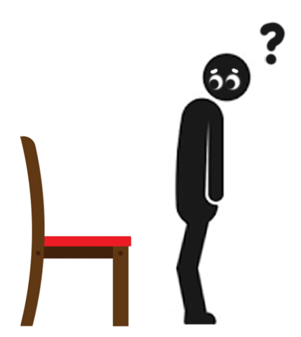 Wie würden Stühle aussehen müssen wenn unsere Knie nach hinten beugen?