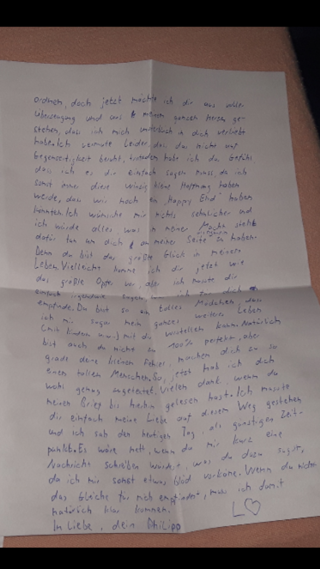 Wie würdet ihr als Mädchen diesen Liebesbrief finden? (Liebeskummer)