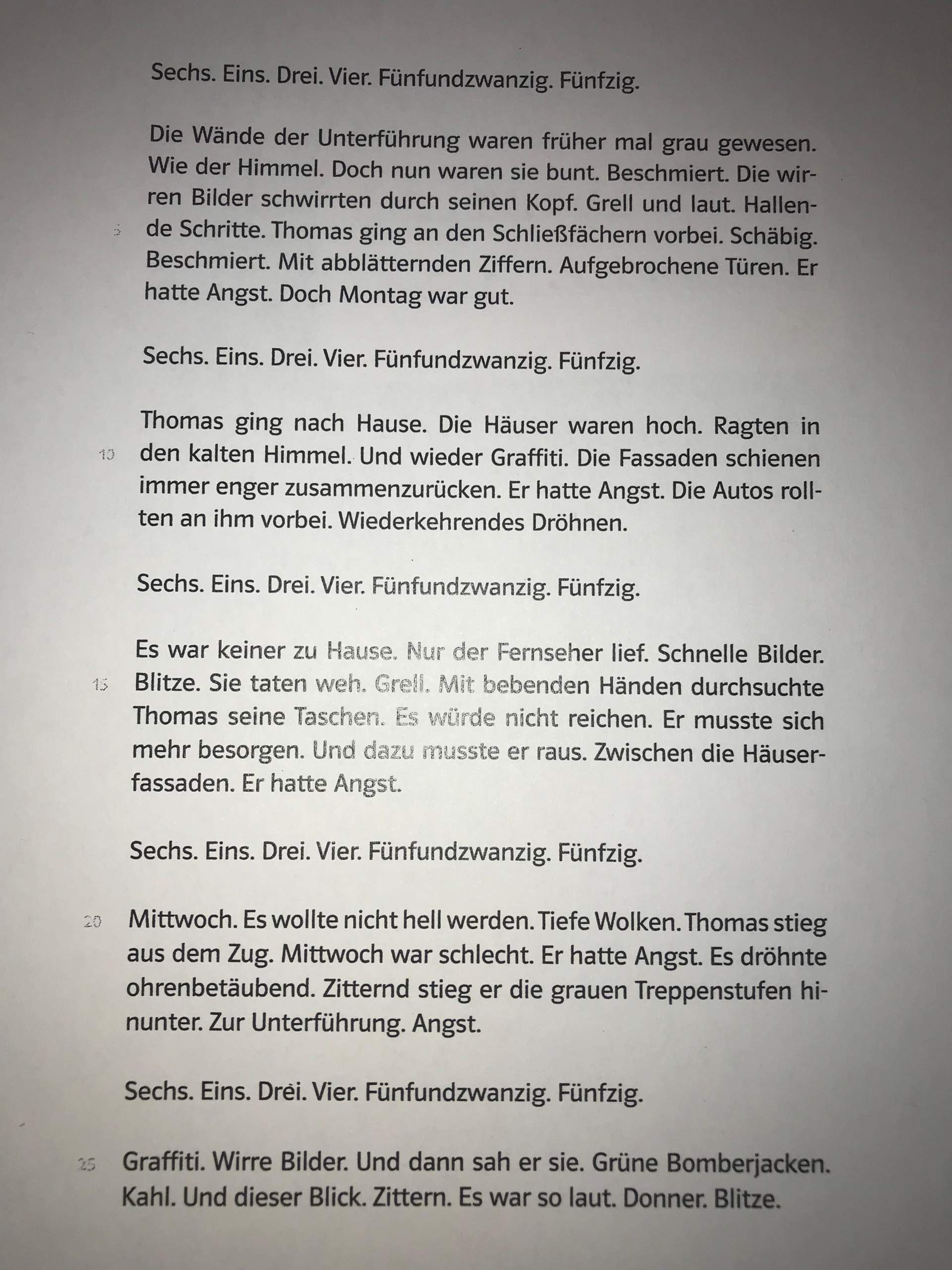 Wie würdet ihr den Text zusammen fassen? (Schule, Deutsch, Geschichte)