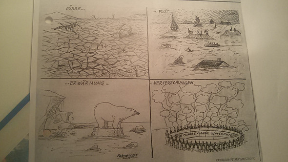 Der Klimawandel und seine Probleme- Petar Pismestrovic - (Karikatur, Petar Pismestrovic)
