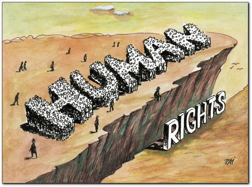menschenrechte - (Menschenrechte, Karikatur)