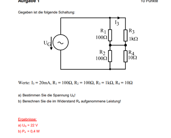 Spannungsteiler aufgaben Spannungsteiler aufgaben