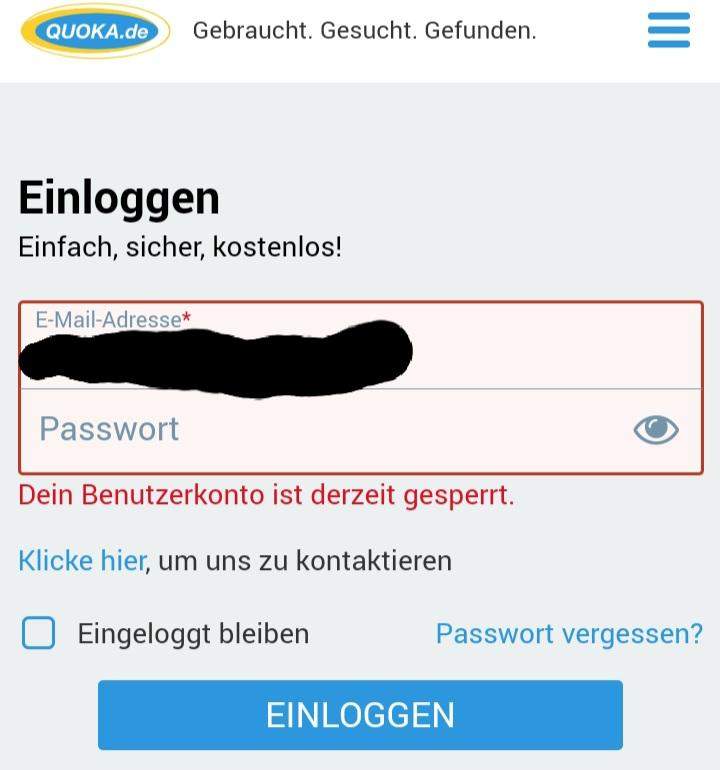Wieso bin ich gesperrt? (Handy)