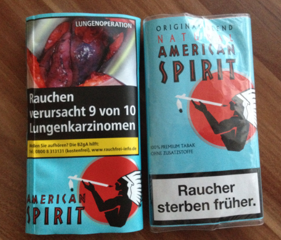 Vergleich Packung vorher/nachher - (rauchen, tabak)