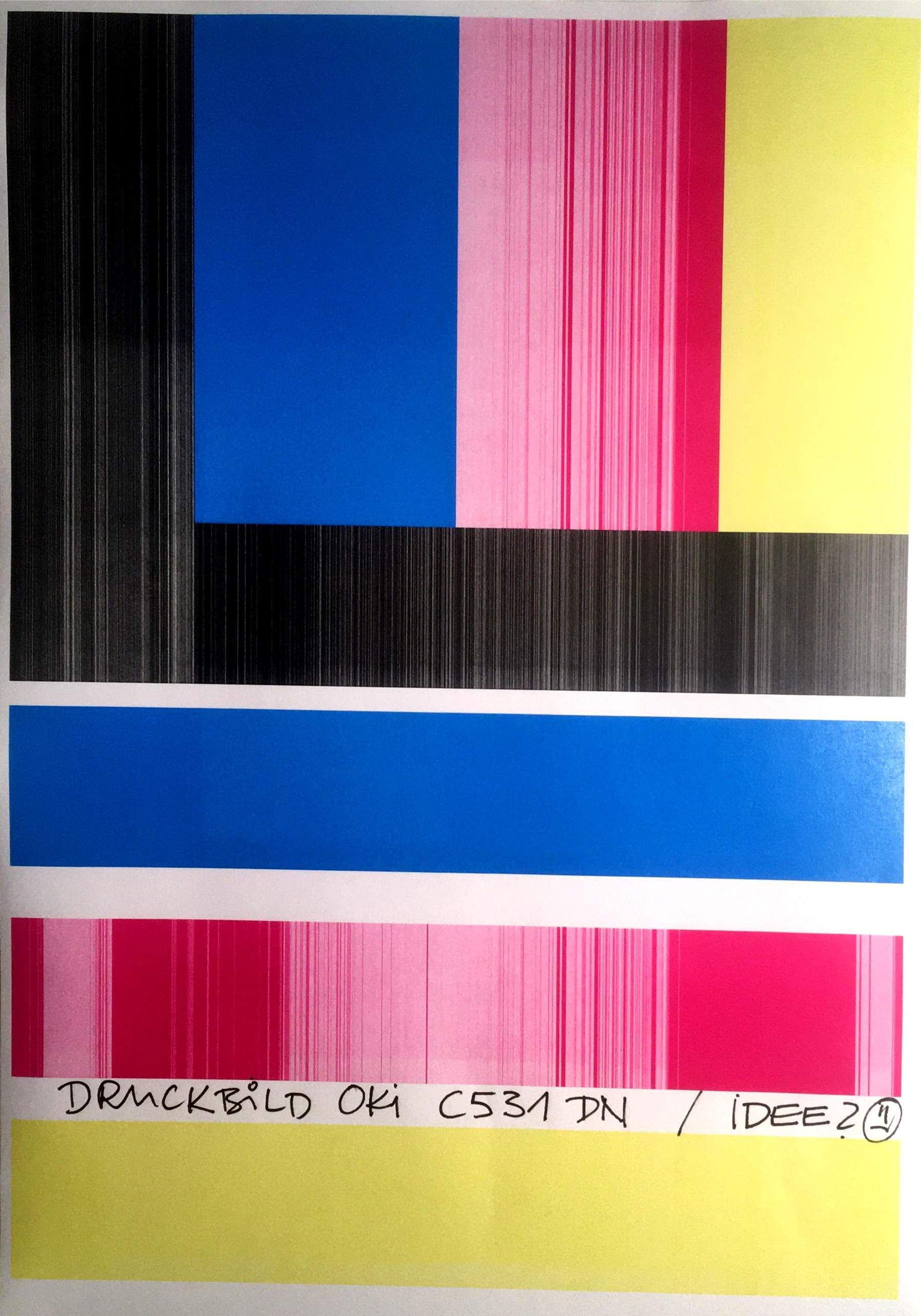 Wieso druckt mein OKI Laserdrucker partiell in Streifen? (Computer