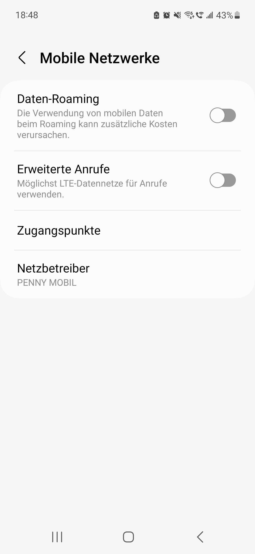 Wieso funktionieren meine Mobilen Daten nicht? (Samsung, SIM-Karte ...