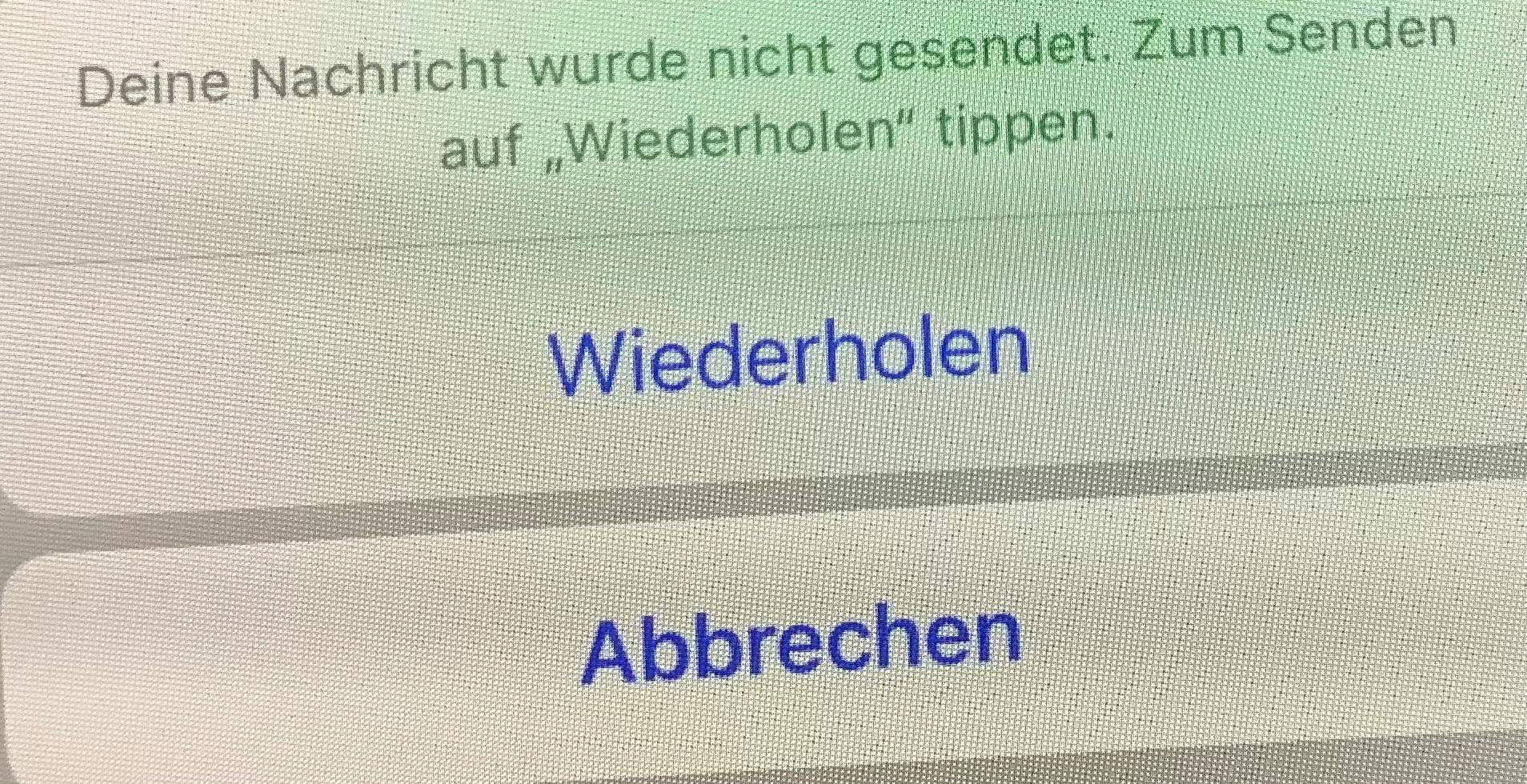 Wieso funktioniert das verschicken nicht? (Apple, iPhone, App)