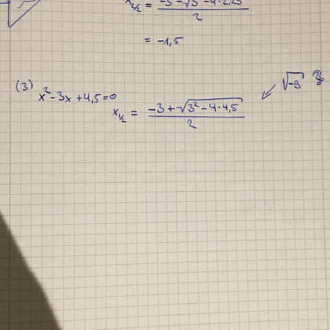 Wieso funktioniert die ABC formel hier nicht? (Mathe ...