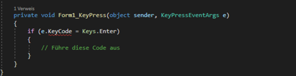 Wieso funktioniert Keycode nicht?