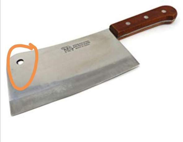 Wieso haben manche Messer Löcher?
