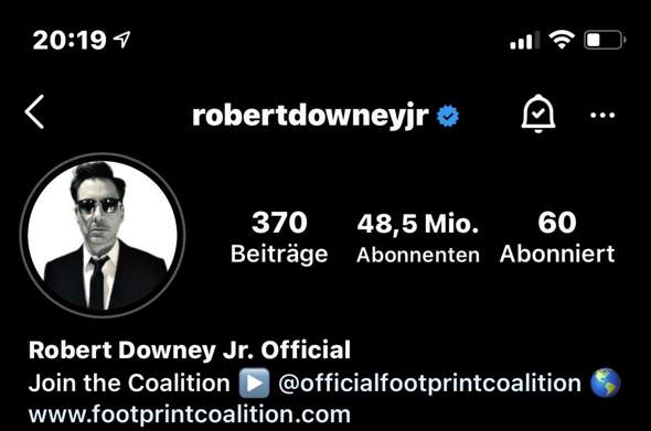 Wieso Hat Robert Downey Jr So Viele Instagram Abos Internet Follower Abonnenten