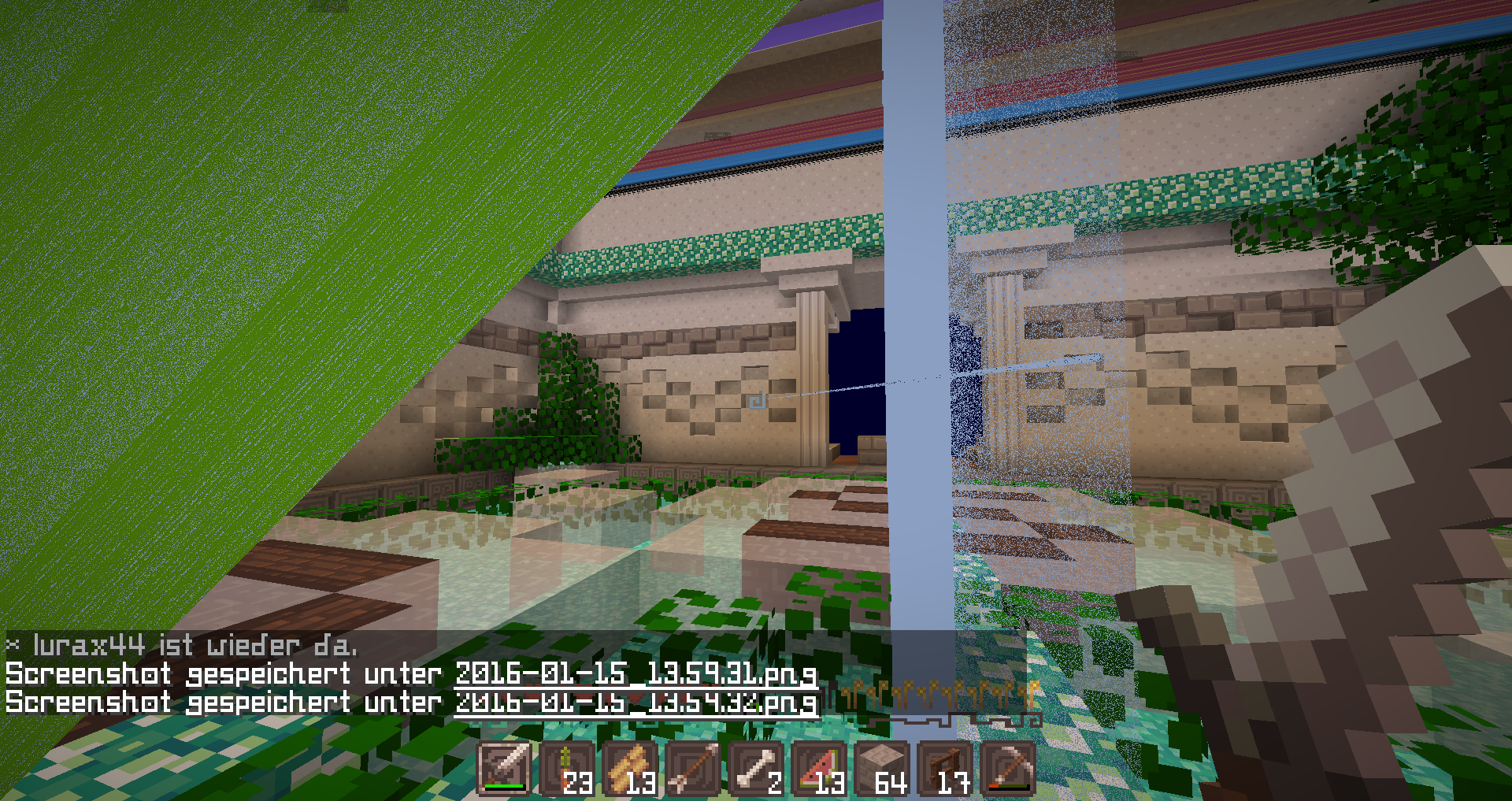 Wieso In Minecraft Weisse Striche Grafik