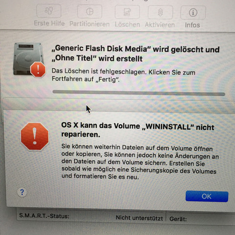 Nicht formatierbar - (USB-Stick, formatieren)