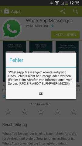 Fehlercode - (WhatsApp, fehlercode)