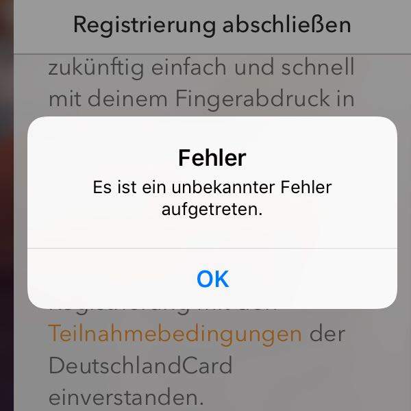 Wieso kann ich mich nicht bei der Deutschlandcard anmelden Wieso kann ich mich nicht bei der Deutschlandcard anmelden
