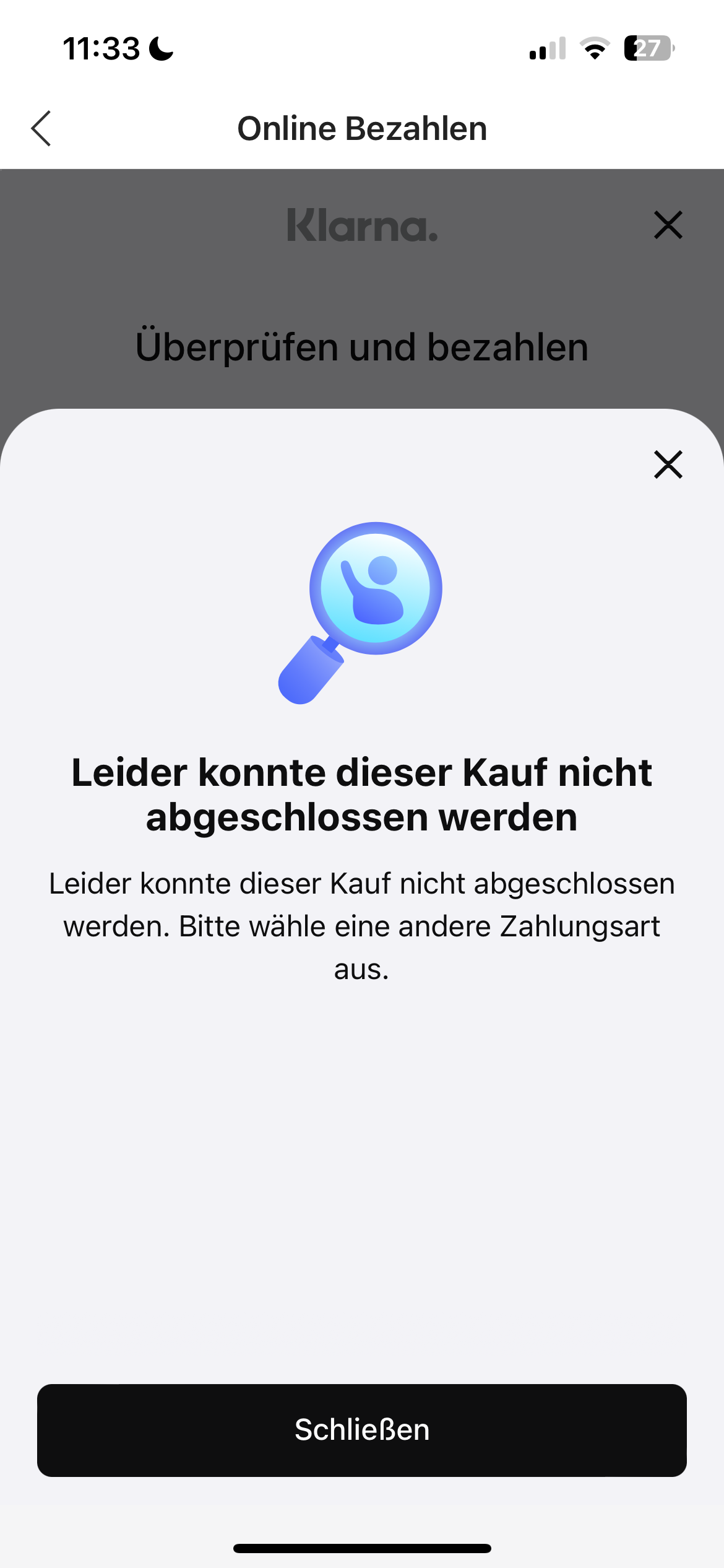 Wieso kann ich nicht mit Klarna zahlen? (Bestellung, Rechnung)