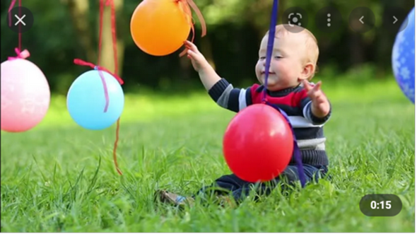 Wieso können Babys sich an einen Ballon erfreuen?