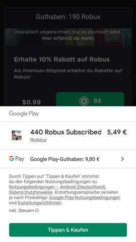 Roblox Robux Bekommen Wieso Kostet Es Paar Cent Mehr Wenn Man Im Playstore In Roblox