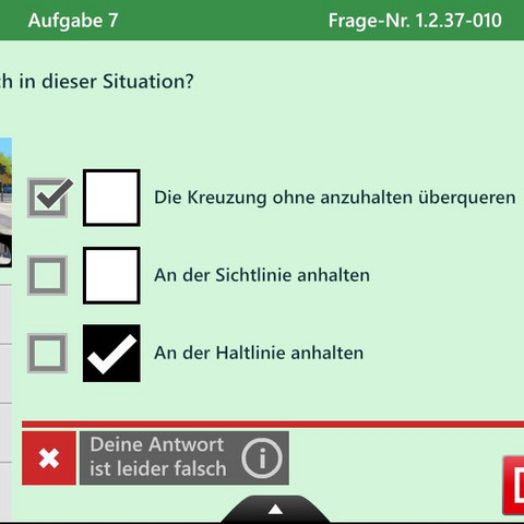 Antwort  - (Fahrschule, Mofa, Kreuzung)