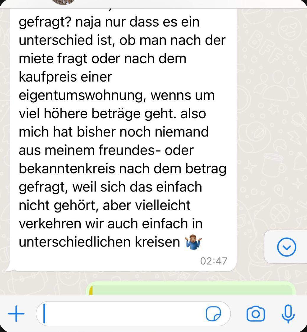 Wieso reden wohlhabende nicht gern über Geld? (Immobilien, Mietwohnung