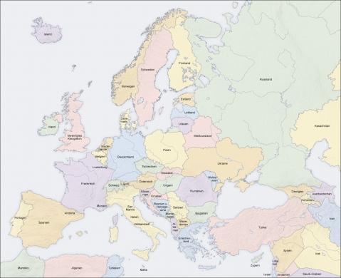 Im Vergleich dazu die von Europa - (Politik, Europa, Länder)