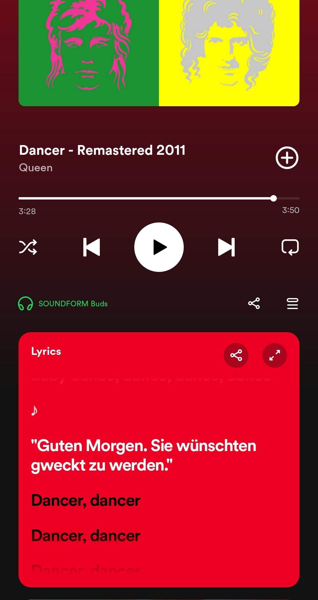 Wieso sind in diesem Song von Queen Lyrics auf Deutsch? (Sprache