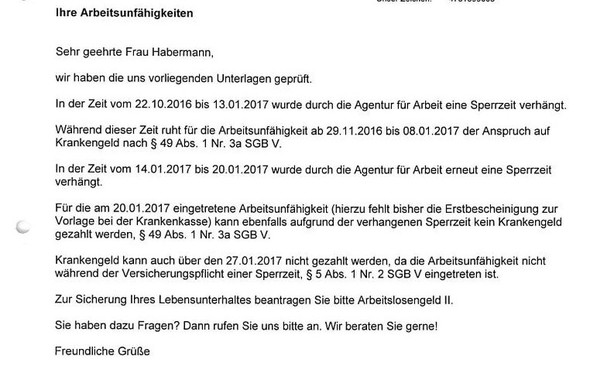 Wieso Steht Mir Kein Krankengeld Zu Rechte Krankenkasse
