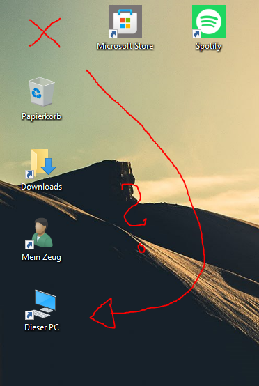 Wieso verschiebt sich die Verknüpfung auf meinem Desktop immer nach ...
