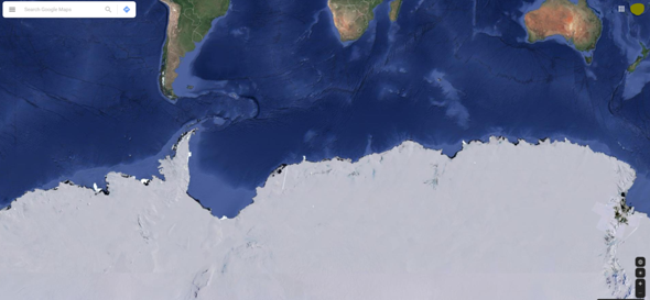 Wieso wird Antarktika auf Google Maps so unproportional zu seiner wohl echten Größe dargestellt?