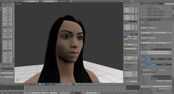 Material Ansicht - (Computer, blender-game-engine, makehuman)