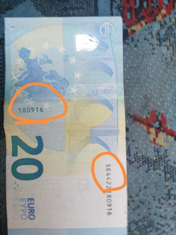Wieviel kann man verlangen für diesen 20 euro Schein an Sammler z. B.?