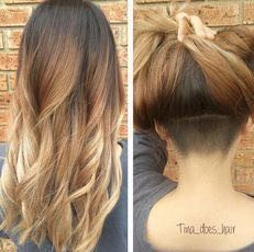 Frauen locken undercut lange haare Undercut Frauen