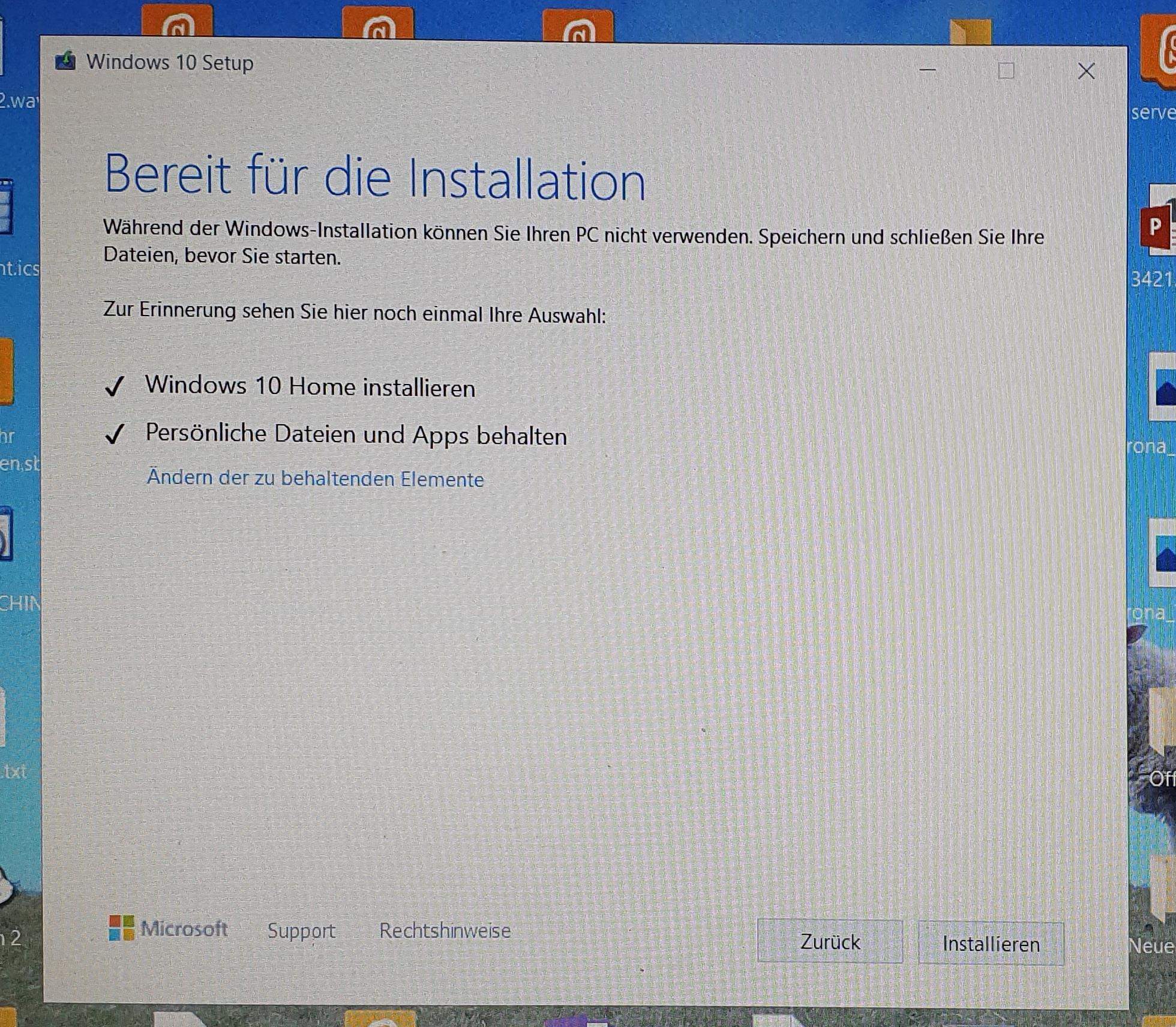 Wimdows 10 22h2 auf windows 10 22h2 instalieren und 