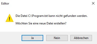 Dann das! - (Windows 10, Datei, öffnen)