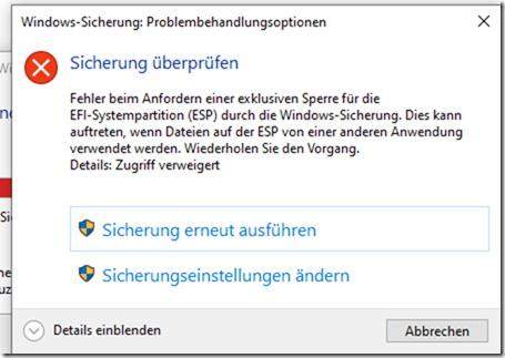 Windows 10 + 11 Sicherung?